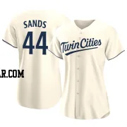 Cole Sands Women's Minnesota Twins Cream Authentic Alternate Jersey