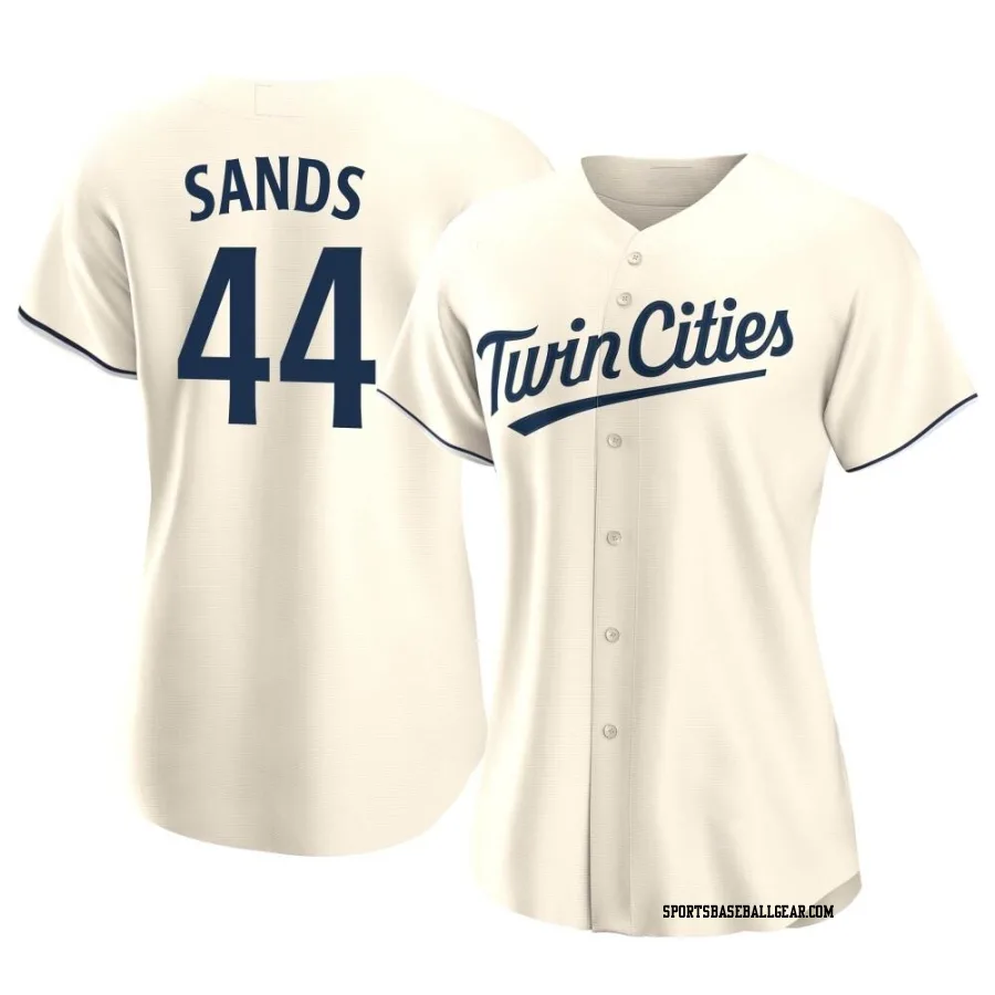 Cole Sands Women's Minnesota Twins Cream Replica Alternate Jersey