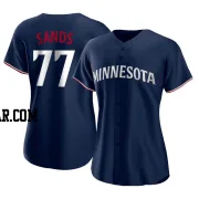 Cole Sands Women's Minnesota Twins Navy Authentic Alternate Jersey