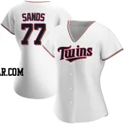 Cole Sands Women's Minnesota Twins White Authentic Home Jersey