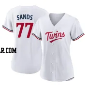 Cole Sands Women's Minnesota Twins White Authentic Home Jersey