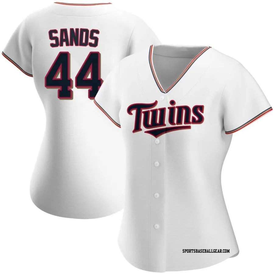 Cole Sands Women's Minnesota Twins White Authentic Home Jersey