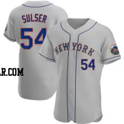 Cole Sulser Men's New York Mets Gray Authentic Road Jersey