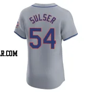 Cole Sulser Men's New York Mets Gray Elite Road Jersey