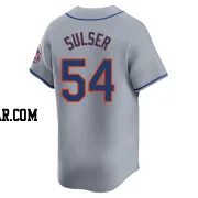 Cole Sulser Men's New York Mets Gray Limited Away Jersey