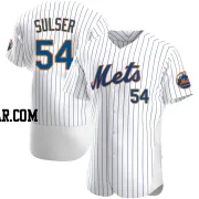 Cole Sulser Men's New York Mets White Authentic Home Jersey