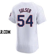 Cole Sulser Men's New York Mets White Elite Home Jersey