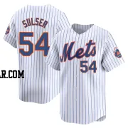 Cole Sulser Men's New York Mets White Limited Home Jersey