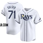 Cole Sulser Men's Tampa Bay Rays White Limited Home Jersey