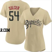 Cole Sulser Women's Arizona Diamondbacks Gold Authentic 2021 City Connect Cool Base Jersey