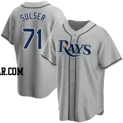 Cole Sulser Youth Tampa Bay Rays Gray Replica Road Jersey