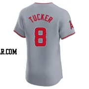 Cole Tucker Men's Los Angeles Angels Gray Elite Road Jersey