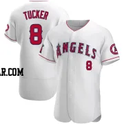 Cole Tucker Men's Los Angeles Angels White Authentic Jersey