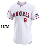 Cole Tucker Men's Los Angeles Angels White Elite Home Patch Jersey