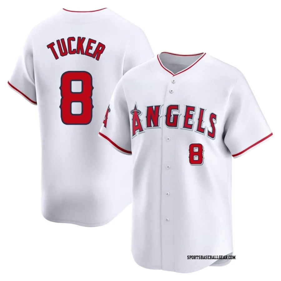 Cole Tucker Men's Los Angeles Angels White Limited Home Jersey