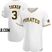 Cole Tucker Men's Pittsburgh Pirates White Authentic Home Jersey