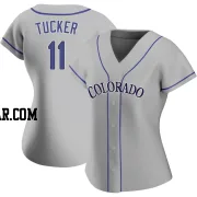 Cole Tucker Women's Colorado Rockies Gray Authentic Road Jersey