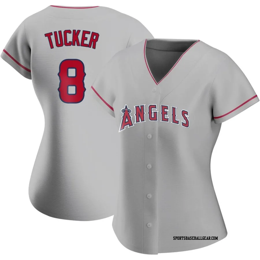 Cole Tucker Women's Los Angeles Angels Replica Silver Road Jersey