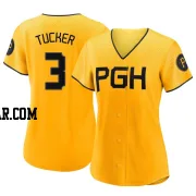 Cole Tucker Women's Pittsburgh Pirates Gold Authentic 2023 City Connect Jersey