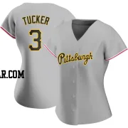 Cole Tucker Women's Pittsburgh Pirates Gray Replica Road Jersey