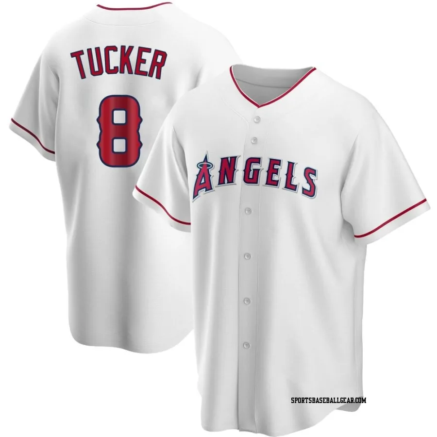 Cole Tucker Youth Los Angeles Angels White Replica Home Jersey