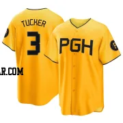 Cole Tucker Youth Pittsburgh Pirates Gold Replica 2023 City Connect Jersey