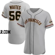 Cole Waites Men's San Francisco Giants Gray Authentic Road Jersey