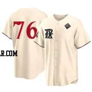 Cole Winn Men's Texas Rangers Cream Replica 2023 City Connect 2023 World Series Jersey