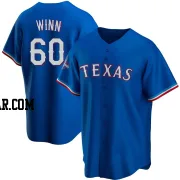 Cole Winn Men's Texas Rangers Royal Replica Alternate 2023 World Series Champions Jersey