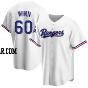 Cole Winn Men's Texas Rangers White Replica Home 2023 World Series Champions Jersey