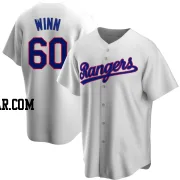 Cole Winn Men's Texas Rangers White Replica Home Cooperstown Collection Jersey