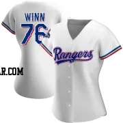 Cole Winn Women's Texas Rangers White Authentic Home 2023 World Series Champions Jersey