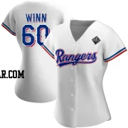 Cole Winn Women's Texas Rangers White Authentic Home 2023 World Series Jersey