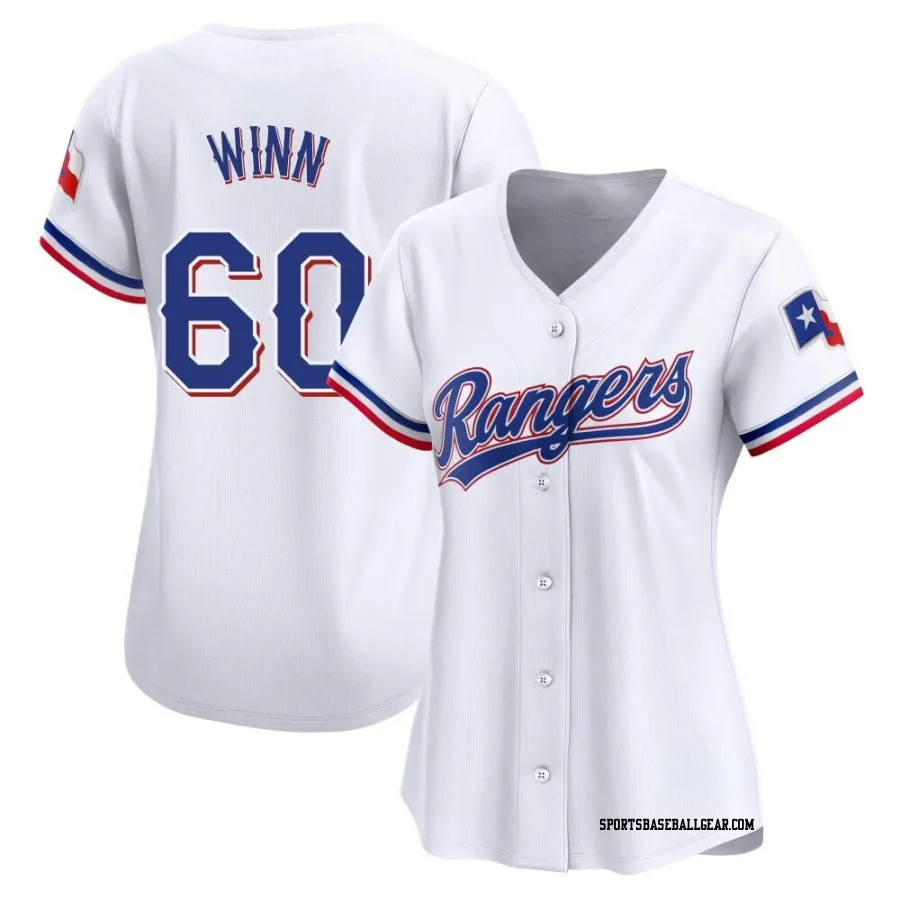 Cole Winn Women's Texas Rangers White Limited Home Jersey