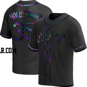 Colin Holderman Men's Pittsburgh Pirates Black Holographic Replica Alternate Jersey