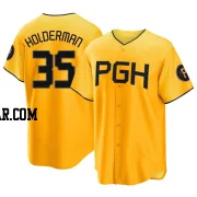 Colin Holderman Men's Pittsburgh Pirates Gold Replica 2023 City Connect Jersey