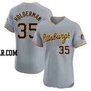 Colin Holderman Men's Pittsburgh Pirates Gray Elite Road Jersey