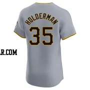 Colin Holderman Men's Pittsburgh Pirates Gray Elite Road Jersey