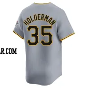 Colin Holderman Youth Pittsburgh Pirates Gray Limited Away Jersey