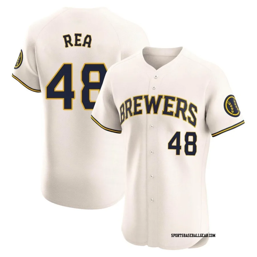 Colin Rea Men's Milwaukee Brewers Cream Elite Home Jersey