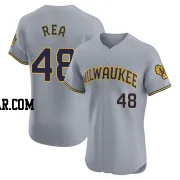 Colin Rea Men's Milwaukee Brewers Gray Elite Road Jersey