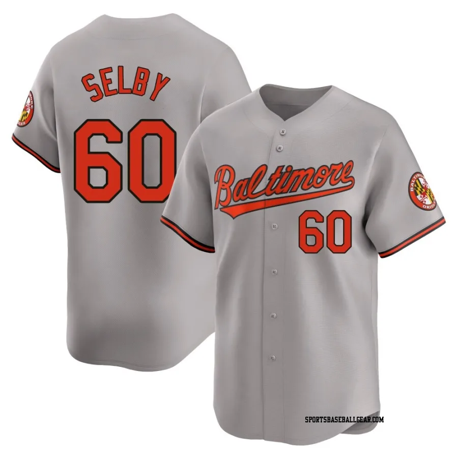 Colin Selby Men's Baltimore Orioles Gray Limited Road Jersey