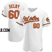 Colin Selby Men's Baltimore Orioles White Authentic Home Jersey