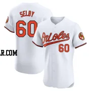 Colin Selby Men's Baltimore Orioles White Elite Home Jersey