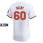 Colin Selby Men's Baltimore Orioles White Elite Home Jersey