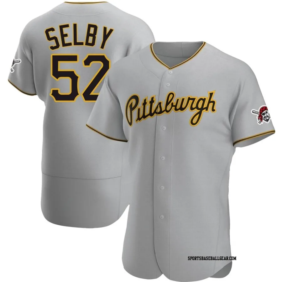 Colin Selby Men's Pittsburgh Pirates Gray Authentic Road Jersey