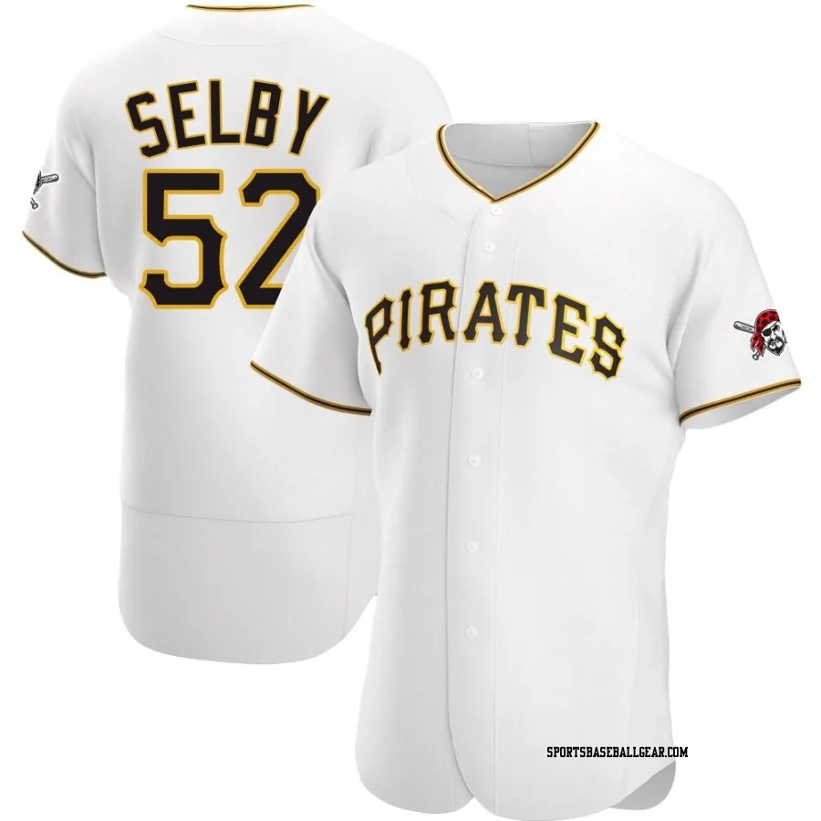 Colin Selby Men's Pittsburgh Pirates White Authentic Home Jersey