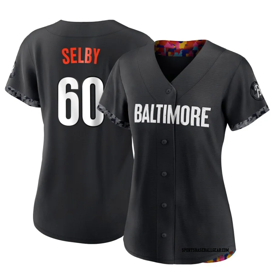 Colin Selby Women's Baltimore Orioles Black Authentic 2023 City Connect Jersey