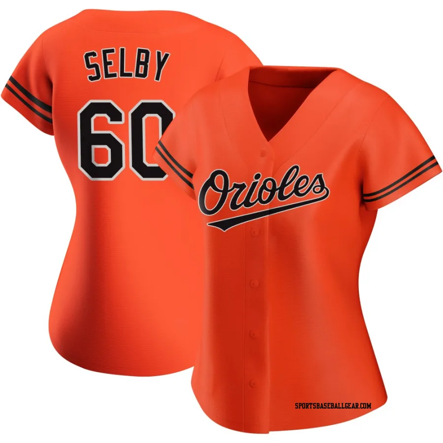 Colin Selby Women's Baltimore Orioles Orange Replica Alternate Jersey