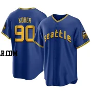 Collin Kober Men's Seattle Mariners Royal Replica 2023 City Connect Jersey